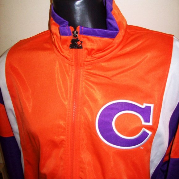 CLEMSON TIGERS NCAA STARTER Full Zip TRACK Jacket with Sewn C Logo M L XL 2X - Picture 12 of 13